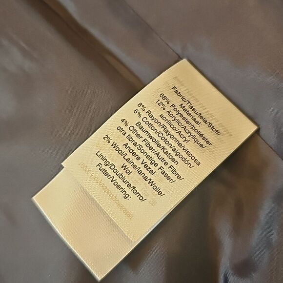 Navy and White Tweed Coat Size S DKNY NWT - Picture 9 of 11